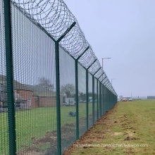 Powder Coated 358 Mesh Airport Perimeter Security Fence.